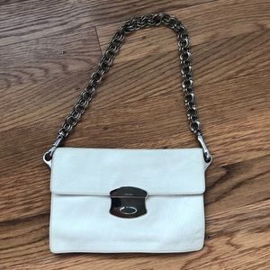 White Leather Prada Bag